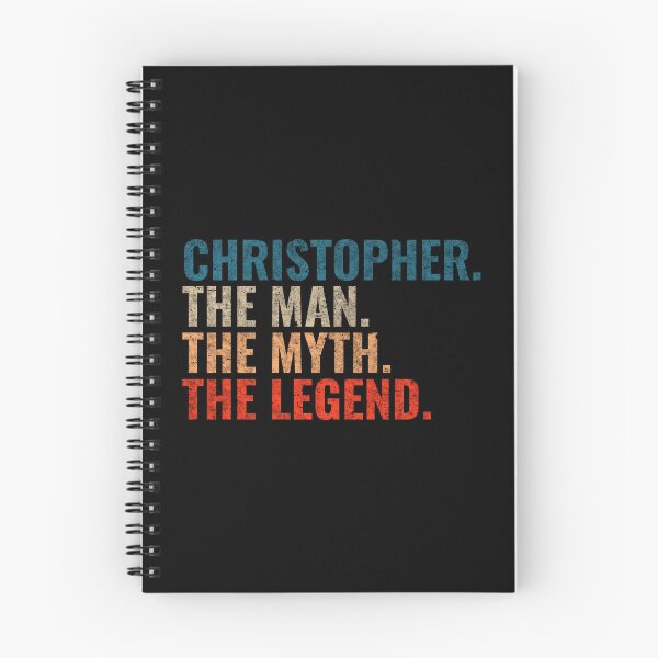 Artikelvorschau, Christopher Der Mann Der Mythos Die Legende Christopher Name Retro 70er Jahre Distress entworfen und verkauft von Teelogic.