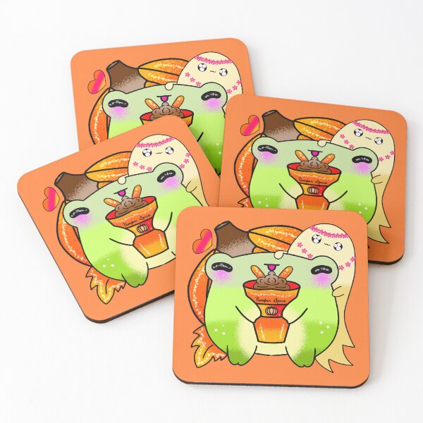 Item preview, Spooky frog pumpkin spice latte season designed and sold by Quacktails.