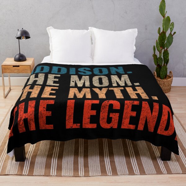 Item preview, Addison The Mom The Myth The Legend Addison Name Retro 70s distress designed and sold by Teelogic.