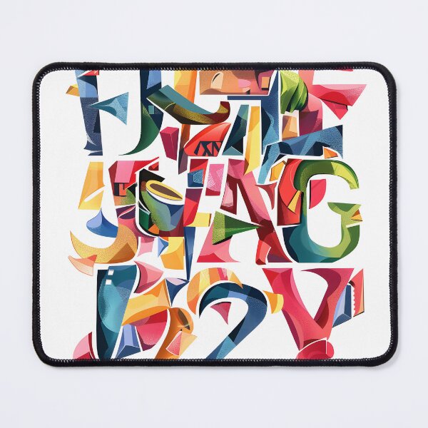 Item preview, Generate a bold and artistic alphabet from A to Z, with each letter formed using abstract. designed and sold by JsKpY.