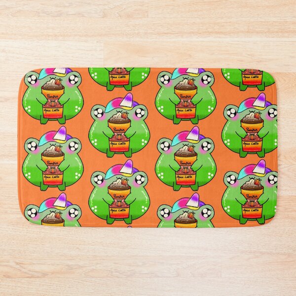 Item preview, Unicorn frog enjoying Spicy Pumpkin latte fall season designed and sold by Quacktails.