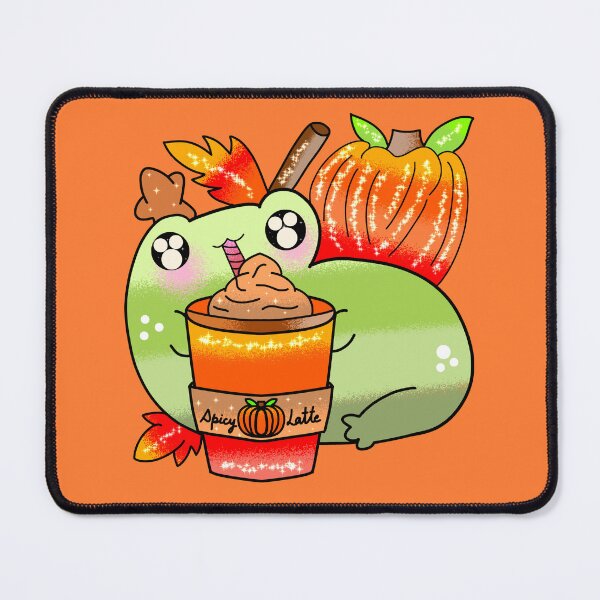 Item preview, Cute Spooky frog pumpkin spice latte season designed and sold by Quacktails.