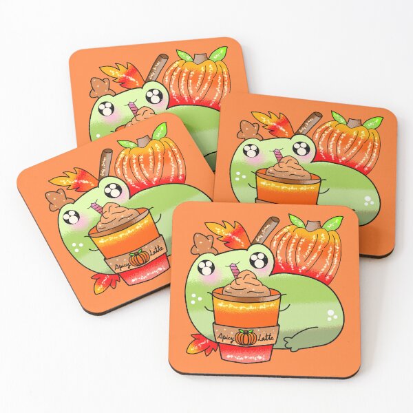 Item preview, Cute Spooky frog pumpkin spice latte season designed and sold by Quacktails.