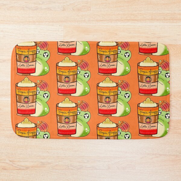 Item preview, Frogg drinking Spicy Pumpkin latte  designed and sold by Quacktails.