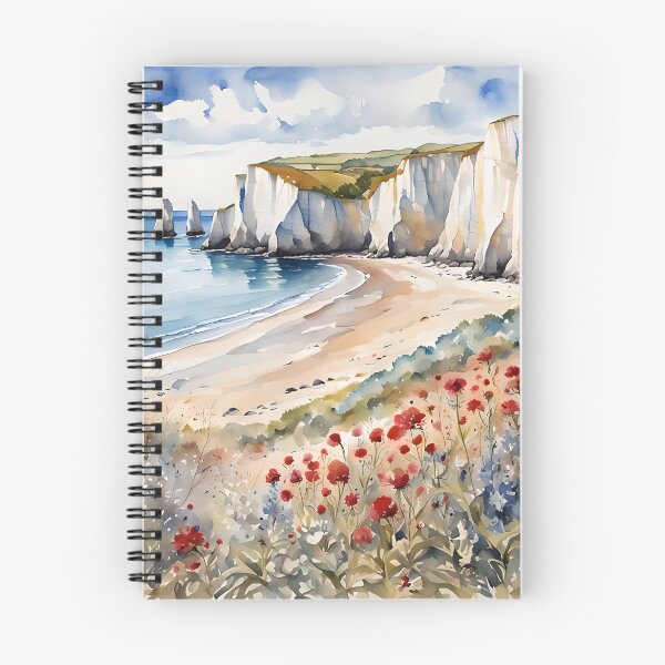 Item preview, Enchanting English Cove, Beach, and Wildflowers designed and sold by Country-Artist.