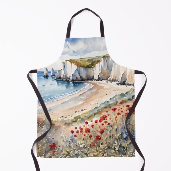 Item preview, Enchanting English Cove, Beach, and Wildflowers designed and sold by Country-Artist.