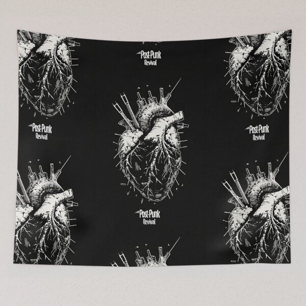 Item preview, Heart with "Post-punk revival" Text in Graffiti Style designed and sold by Piotrek0001.
