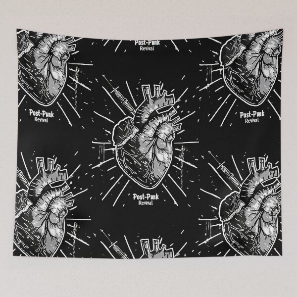 Item preview, Heart with "Post-punk revival" Text in Graffiti Style designed and sold by Piotrek0001.