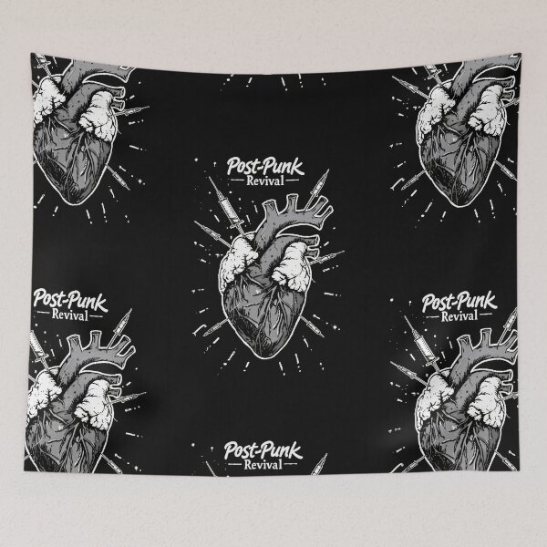 Item preview, Heart with "Post-punk revival" Text in Graffiti Style designed and sold by Piotrek0001.