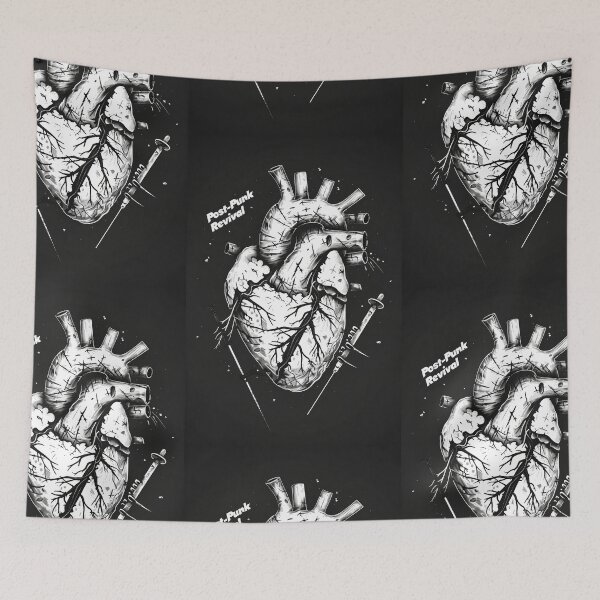 Item preview, Heart with "Post-punk revival" Text in Graffiti Style designed and sold by Piotrek0001.