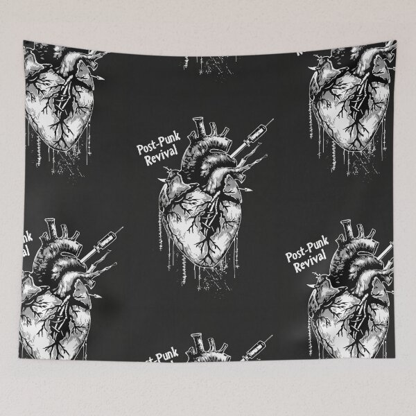 Item preview, Heart with "Post-punk revival" Text in Graffiti Style designed and sold by Piotrek0001.