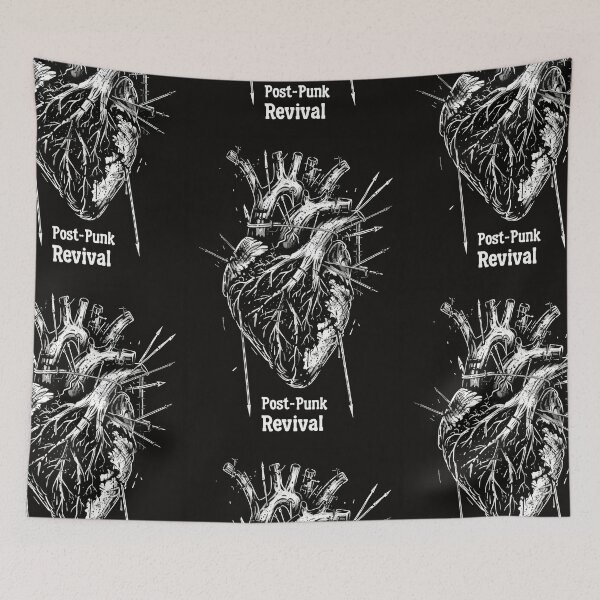 Item preview, Heart with "Post-punk revival" Text in Graffiti Style designed and sold by Piotrek0001.