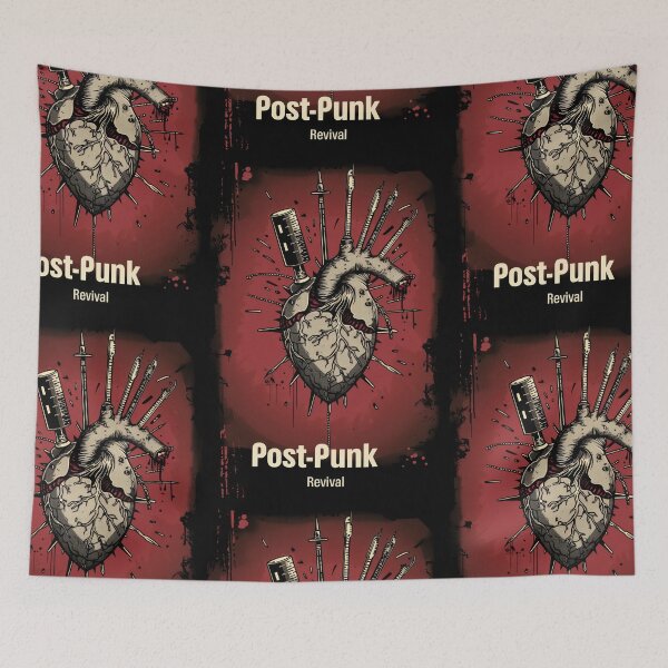 Item preview, Heart with "Post-punk revival" Text in Graffiti Style designed and sold by Piotrek0001.
