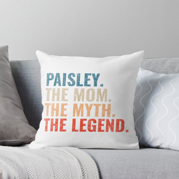 Item preview, Paisley The Mom The Myth The Legend Paisley Name Retro 70s distress designed and sold by Teelogic.