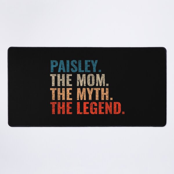 Item preview, Paisley The Mom The Myth The Legend Paisley Name Retro 70s distress designed and sold by Teelogic.