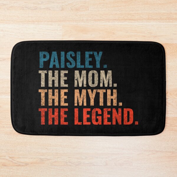 Item preview, Paisley The Mom The Myth The Legend Paisley Name Retro 70s distress designed and sold by Teelogic.