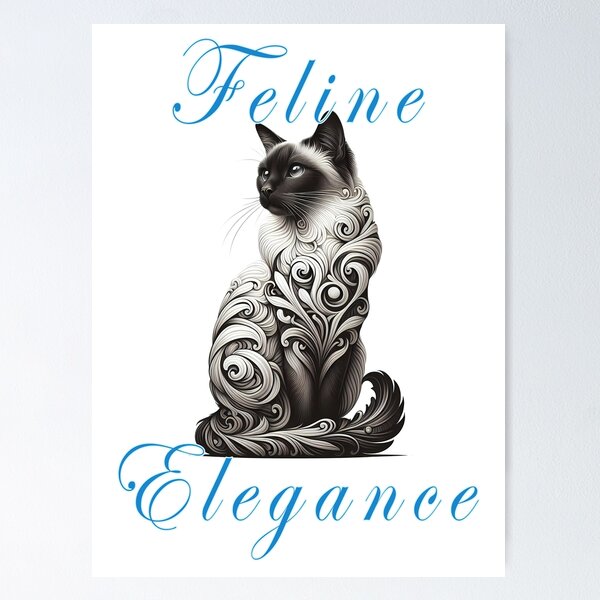 Item preview, Feline Elegance  designed and sold by Black Sands Art.
