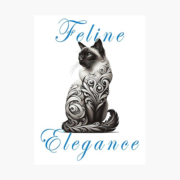 Item preview, Feline Elegance  designed and sold by Black Sands Art.
