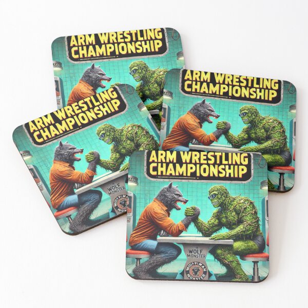 Item preview, Arm Wrestling Championship - Werewolf vs. Swamp Monster designed and sold by Random-Reality.
