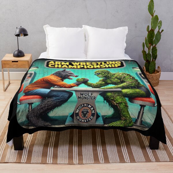 Item preview, Arm Wrestling Championship - Werewolf vs. Swamp Monster designed and sold by Random-Reality.