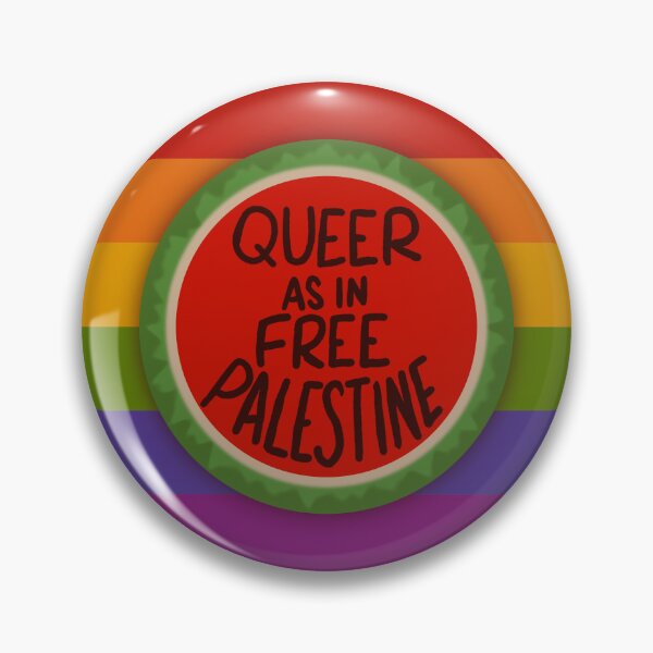 Item preview, Queer As In Free Palestine Watermelon designed and sold by kirbysmakerspace.
