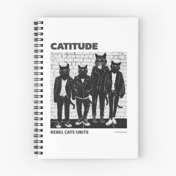 Item preview, Cool Catitude, Rebel cats unite  designed and sold by ThreadmyCanvas.