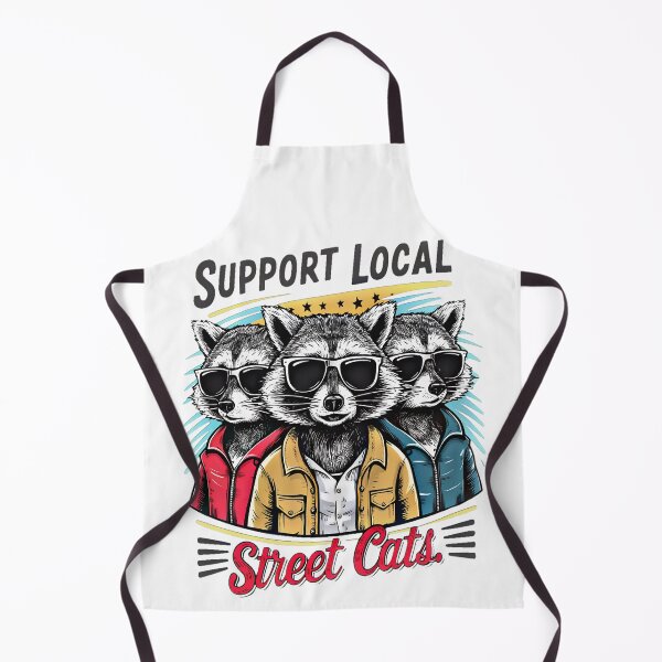 Item preview, Support Local Street Cats: Cute Raccoon Gang designed and sold by AlphaTeez.