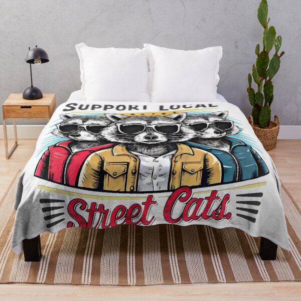 Item preview, Support Local Street Cats: Cute Raccoon Gang designed and sold by AlphaTeez.