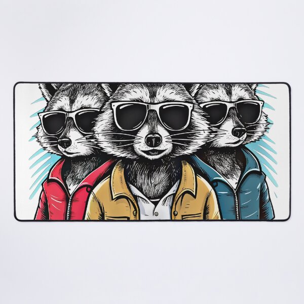 Item preview, Support Local Street Cats: Cute Raccoon Gang designed and sold by AlphaTeez.