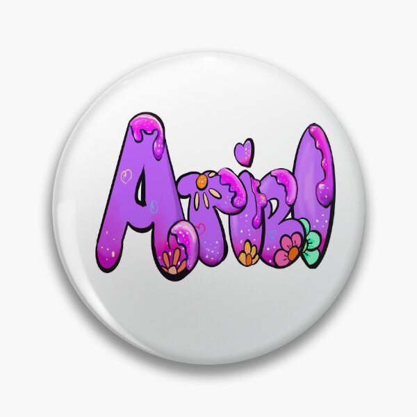 Item preview, Ariel popular girls name woman women’s first name in purple drip calligraphy Ariel designed and sold by Artonmytee.