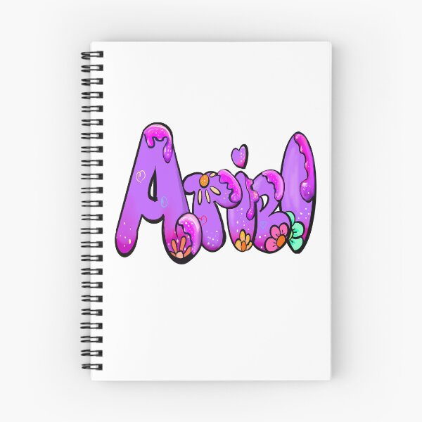 Item preview, Ariel popular girls name woman women’s first name in purple drip calligraphy Ariel designed and sold by Artonmytee.