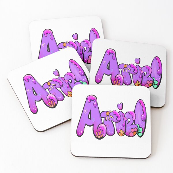 Item preview, Ariel popular girls name woman women’s first name in purple drip calligraphy Ariel designed and sold by Artonmytee.