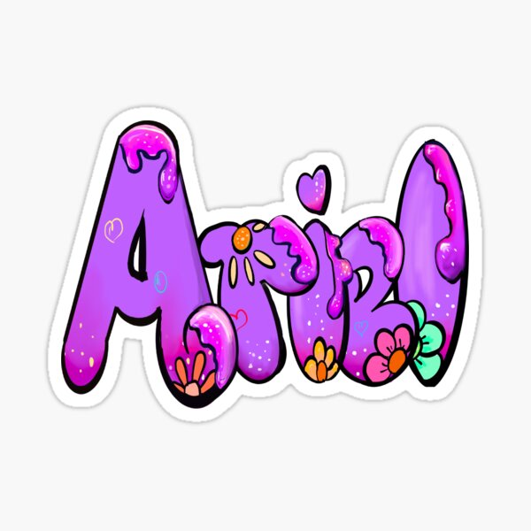 Pegatinas: Nombre Ariel | Redbubble