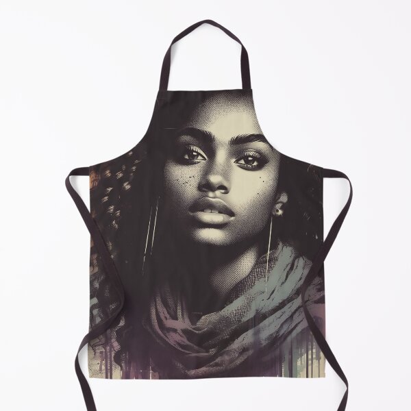 Item preview, Curly Charm: A Modern Mixed Media Portrait designed and sold by Drawings Project.