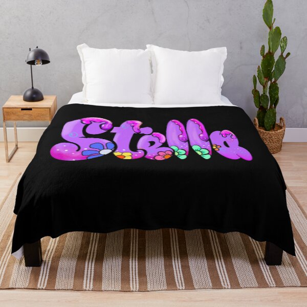 Item preview, Stella popular girls name woman women’s first name in purple drip calligraphy Stella designed and sold by Artonmytee.