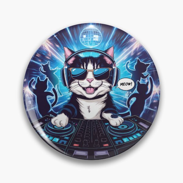 Item preview, Cat Deejay designed and sold by tee-blah-blah.