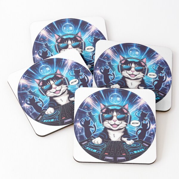 Item preview, Cat Deejay designed and sold by tee-blah-blah.