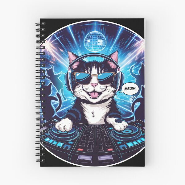 Item preview, Cat Deejay designed and sold by tee-blah-blah.