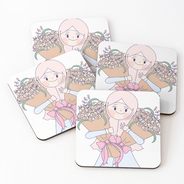 Item preview, hijab girl with flower designed and sold by shinoportogis.