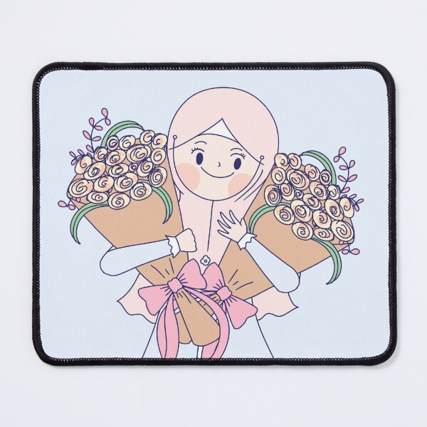 Item preview, hijab girl with flower designed and sold by shinoportogis.