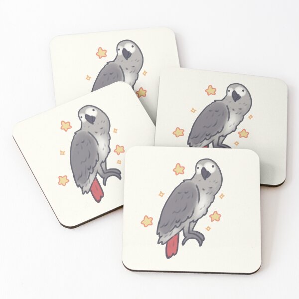 Item preview, Cute Gray african parrot  designed and sold by Artofmayara.