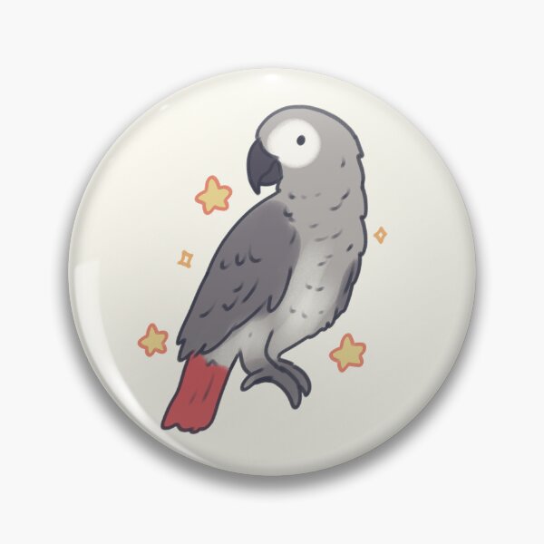 Item preview, Cute Gray african parrot art designed and sold by Artofmayara.