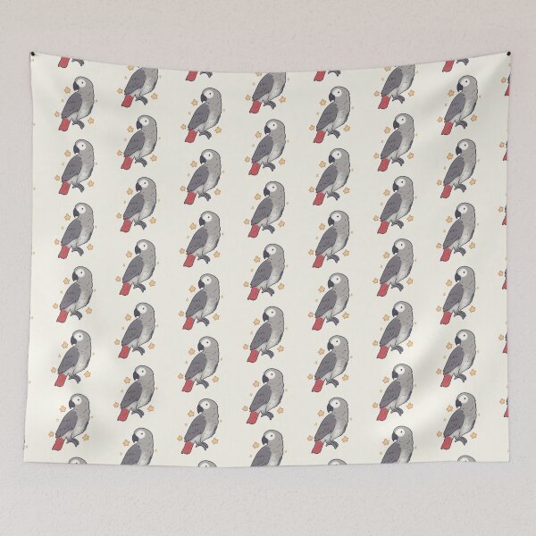 Item preview, Cute Gray african parrot art designed and sold by Artofmayara.