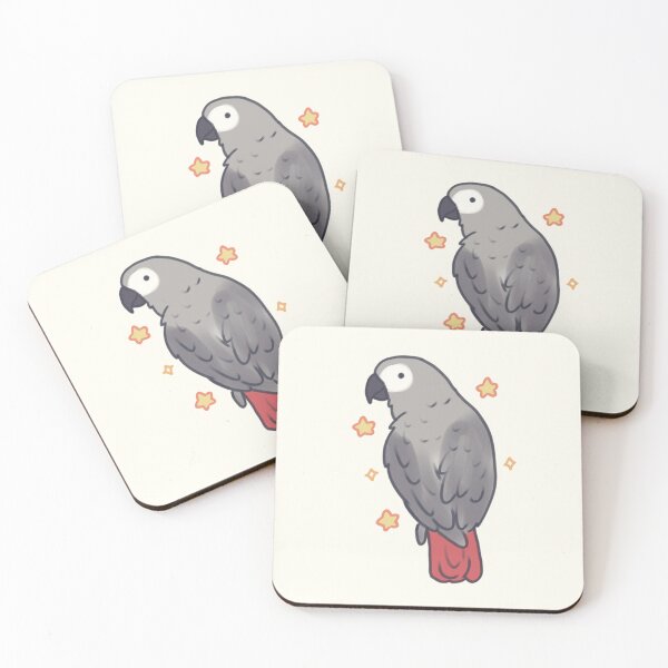 Item preview, Gray african parrot art designed and sold by Artofmayara.