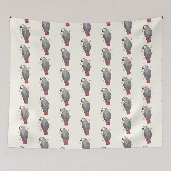 Item preview, Gray african parrot art designed and sold by Artofmayara.