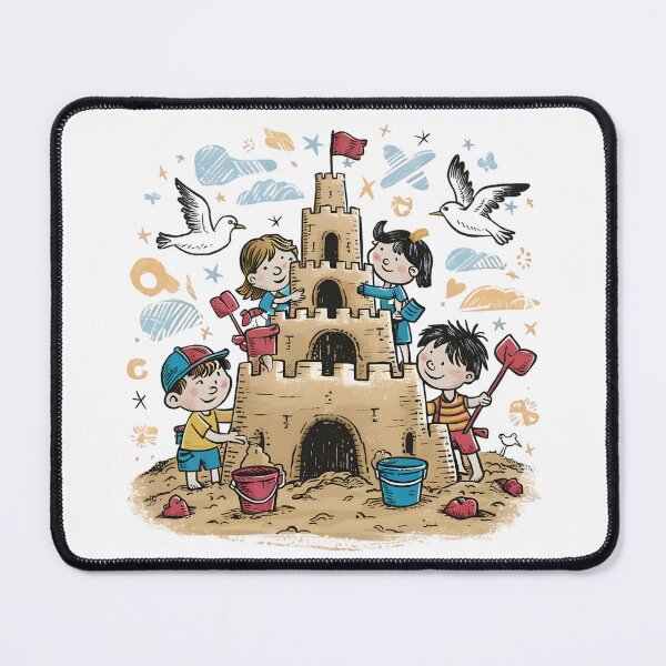 Item preview, Joyful Sandcastle Building Adventure designed and sold by mood-draftsman.