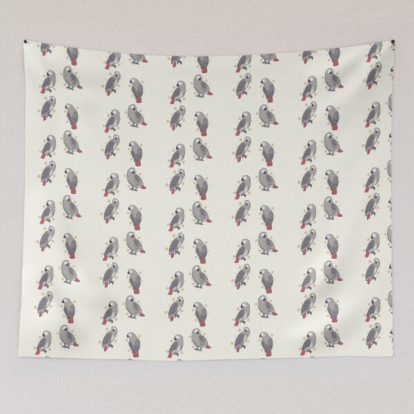 Item preview, gray african parrot art pack designed and sold by Artofmayara.