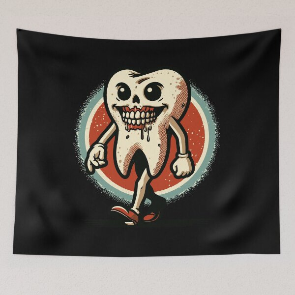 Item preview, Halloween Dental Hygiene Funny Zombie Tooth designed and sold by LuminOrb.