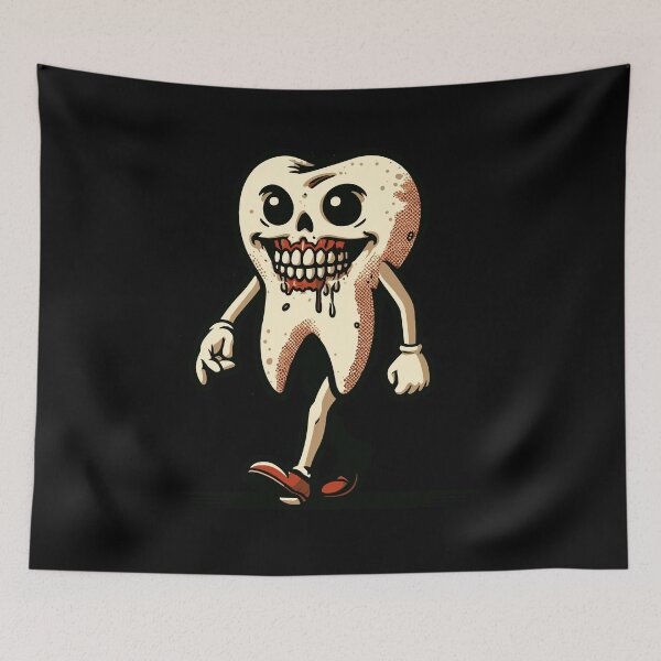 Item preview, Halloween Dental Hygiene Funny Zombie Tooth designed and sold by LuminOrb.