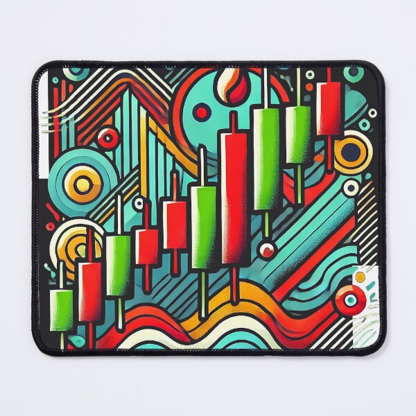 Item preview, Modern Bullish Trend Candlestick Art designed and sold by ManekanttaArts.